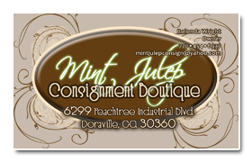 Mint Julep Business Card Design